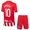 Officiële Voetbalshirt + Korte Broek Atlético Madrid Correa 10 Thuis 2023-24 - Kids